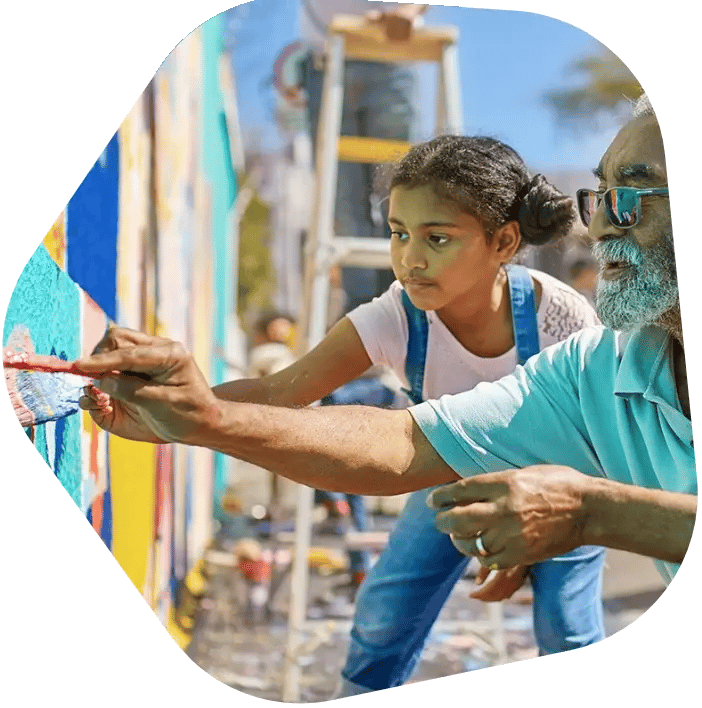 girl painting girl painting